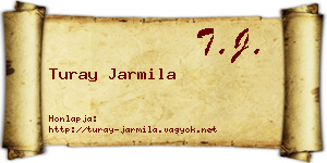 Turay Jarmila névjegykártya